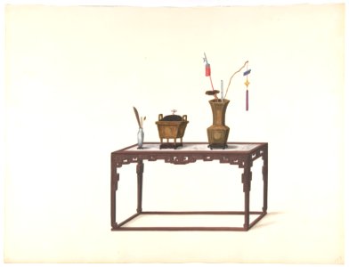 Table with Ornamental Objects MET DP807511