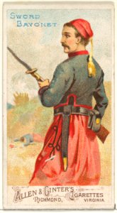 Sword Bayonet, from the Arms of All Nations series (N3) for Allen & Ginter Cigarettes Brands MET DP828665