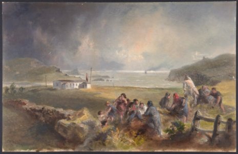 Valentia, Ireland, from the Harbor, Opposite Knight's-town, at the Period of Laying the Cable of 1857 MET DP801242