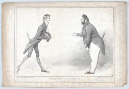 Tweedledum and Tweedledee, or, The Schoolmaster -i-s abroad! MET DP868286