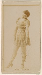 Trixie Triganza, from the Actresses series (N245) issued by Kinney Brothers to promote Sweet Caporal Cigarettes MET DP859734