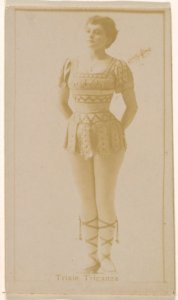 Trixie Triganza, from the Actresses series (N245) issued by Kinney Brothers to promote Sweet Caporal Cigarettes MET DP859733