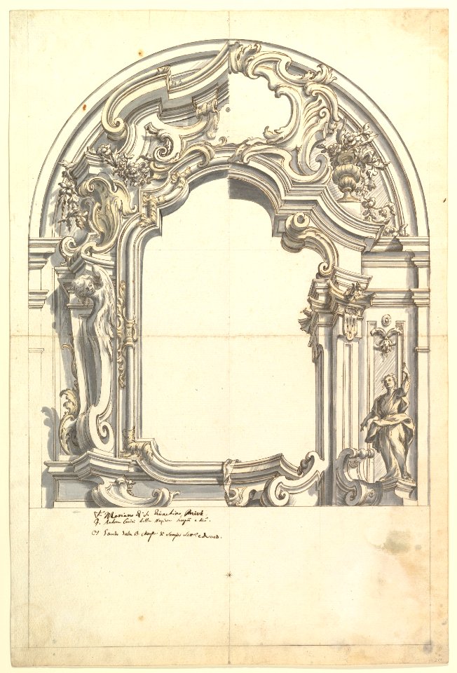 Two Alternate Designs for a Frame or an Altar (?) MET DP820553