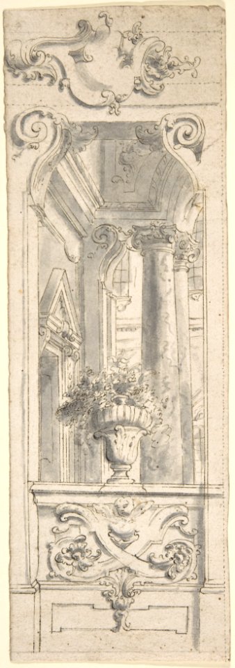 Upper Panel for Painted Wall Decoration MET DP803648