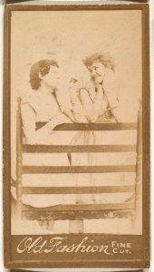 Two actresses, from the Actresses series (N664) promoting Old Fashion Fine Cut Tobacco MET DPB869806