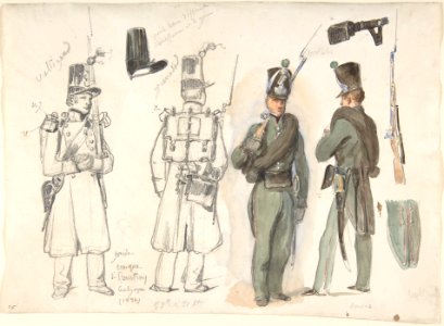 Uniforms of the civil guard in Courtray, Belgium MET DP807972