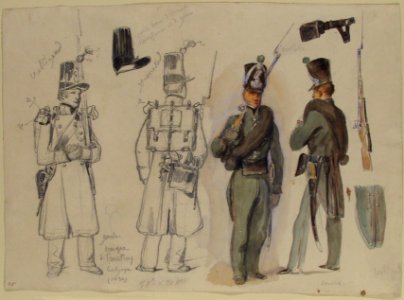 Uniforms of the civil guard in Courtray, Belgium MET 1993.1130.2