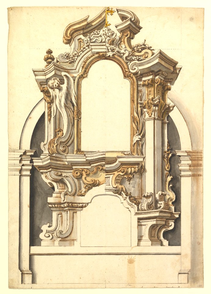 Two Alternate designs for an Altar. MET DP820555