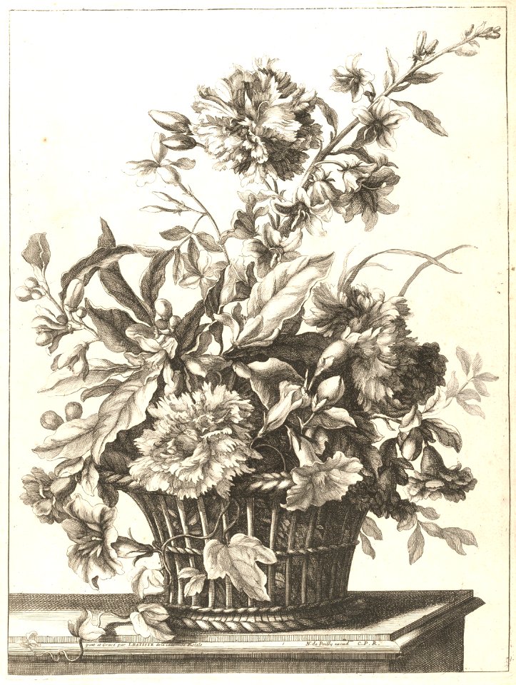 Upright Baskets of Flowers MET DP210735