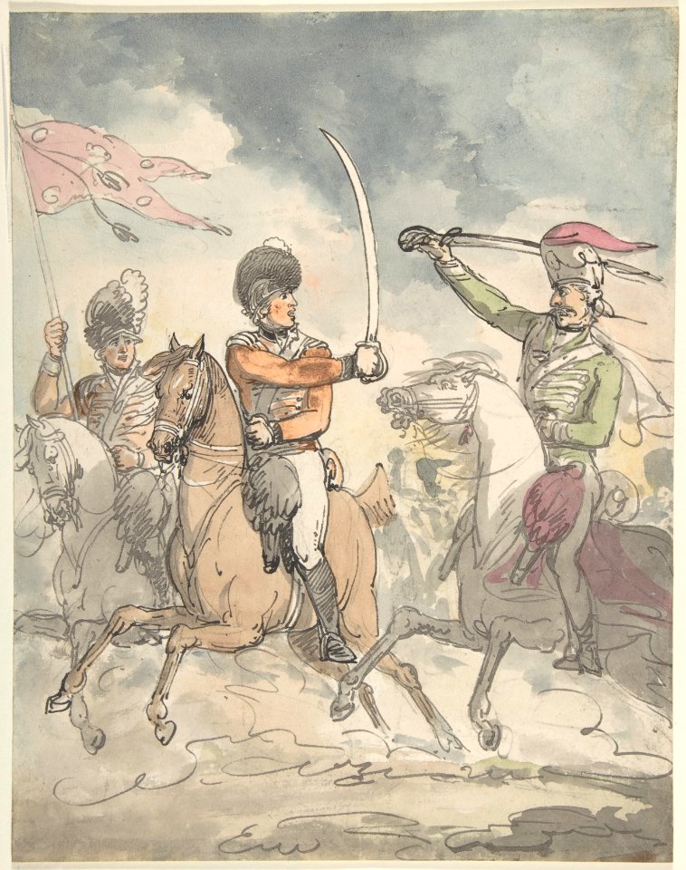 Unused study for a plate to "Hungarian and Highland Broadsword Exercise" Feb. 12, 1799 MET DP805048