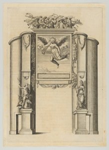 Triumphal arch, from 'Éloges et discours sur la triomphante réception du Roy en sa ville de Paris ...' by Jean-Baptiste de Machault MET DP855536