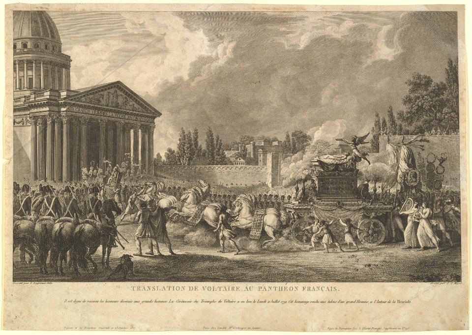 Translation de Voltaire au Panthéon Français MET DP829314