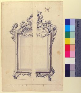 Two Alternative Designs for a Mirror or Screen with Family Coat of Arms MET 49.63.280