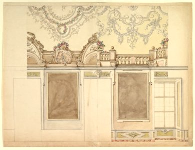 Two Alternate Elevations for an Interior Wall MET DP820557
