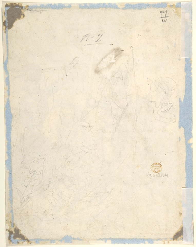 Unused study for a plate to "Hungarian and Highland Broadsword Exercise" Feb. 12, 1799 MET DP805049