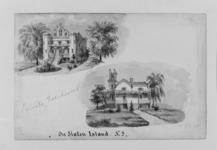 Two Private Residence, Dr. Fadie Elliot, on Staten Island, New York MET 192822