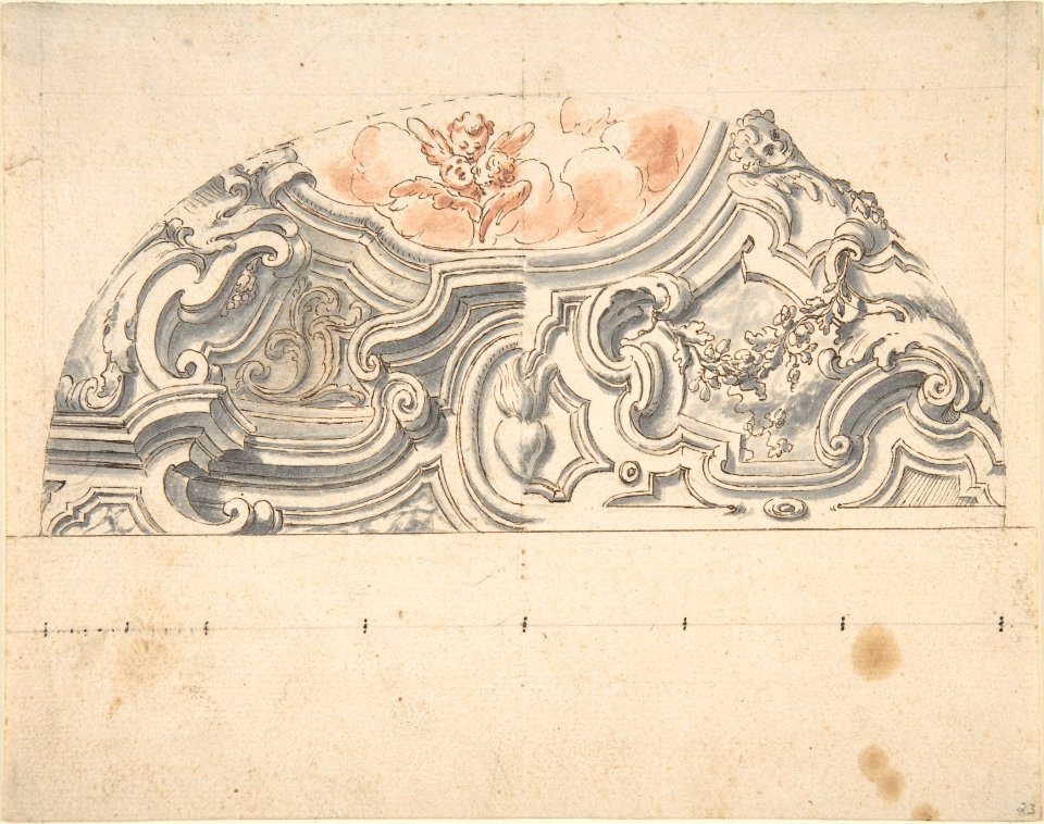 Two projects for stucco for an italian ceiling. MET DP803453