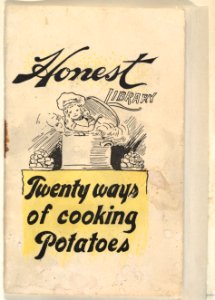 Twenty Ways of Cooking Potatoes, from the Honest Library series (N115) issued by Duke Sons & Co. to promote Honest Long Cut Tobacco MET DPB873465