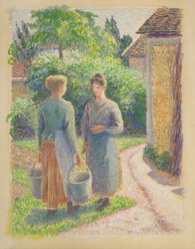 Two Women in a Garden MET DR99