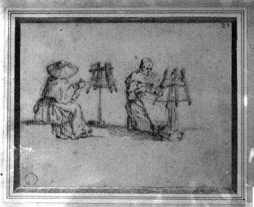 Two Women Winding Yarn MET 574
