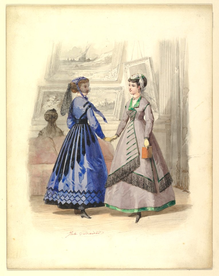 Two Women in an Art Gallery MET DP819138