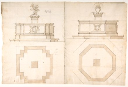 Two Plans and Elevations for Fountains MET DP810735