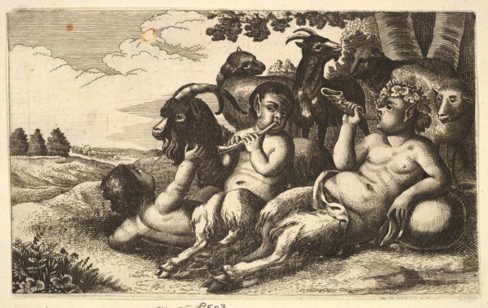 Two young satyrs and a boy MET DP823144