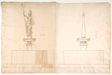 Two Plans and Elevations for Fountains MET DP810731