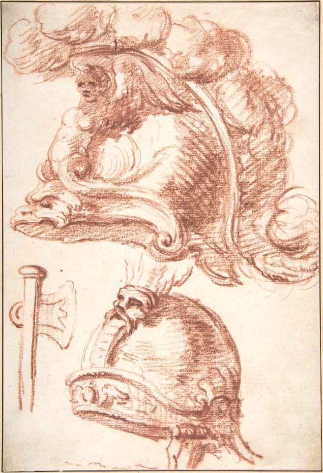 Two Studies of Plumed Helmets MET DP808081
