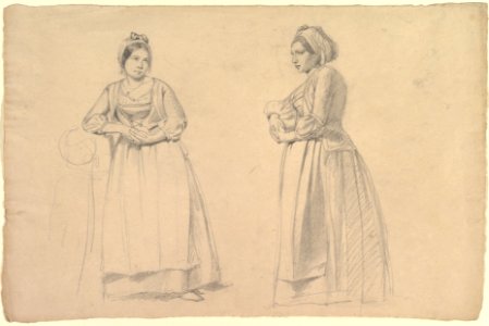 Two Studies of a Woman in Peasant Costume MET DP821974