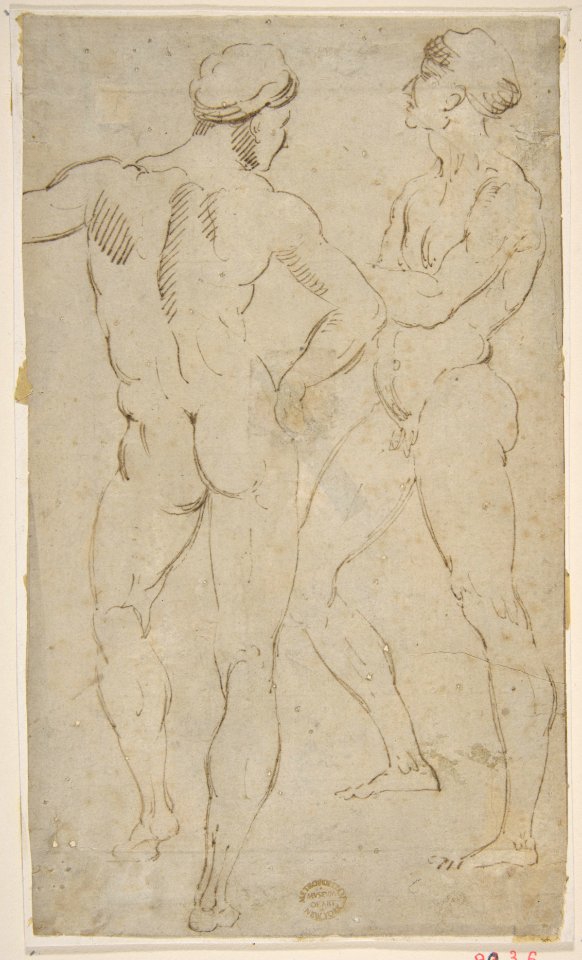 Two nude figures MET DP811345