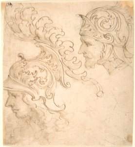 Two Studies for Helmet Designs Presented En Profil MET DP809729