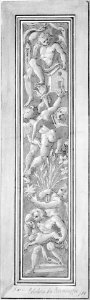 Two Pilaster with White Putti on Tan Ground MET 226985