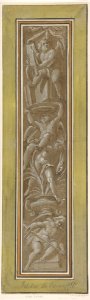 Two Pilaster with White Putti on Tan Ground MET DP811496