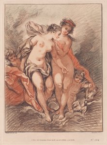 Two Nymphs and Loves watching two doves Met DP889550
