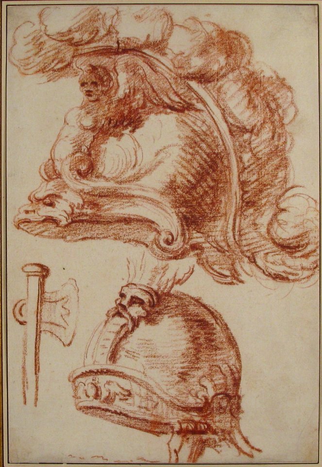 Two Studies of Plumed Helmets MET 1971.513.43