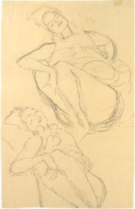 Two Studies for a Crouching Woman MET DT7902