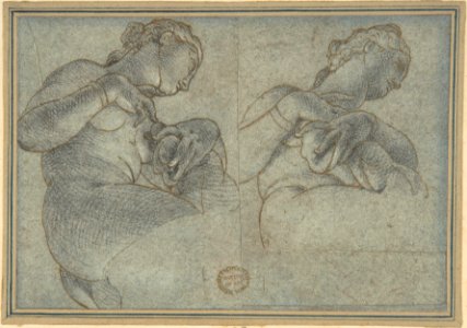 Two Studies of a female Figure or Statue MET DP801852