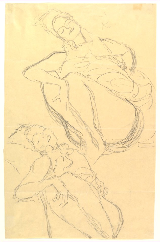 Two Studies for a Crouching Woman MET DP819705