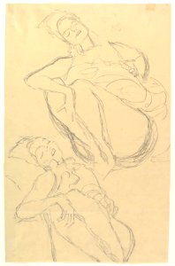 Two Studies for a Crouching Woman MET DP819705