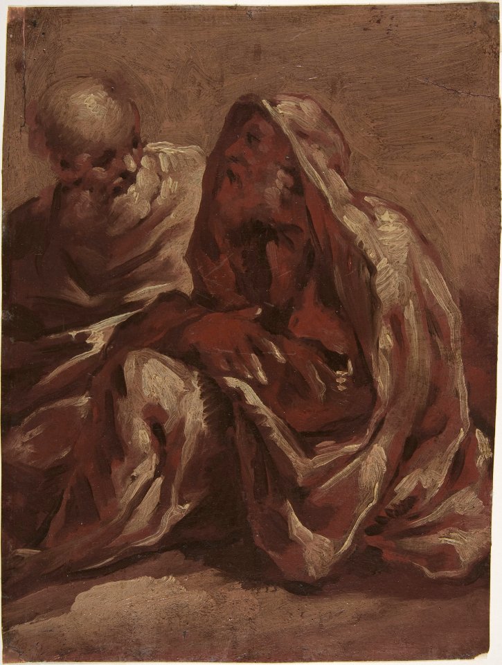Two Seated Bearded Male Figures MET DP809064