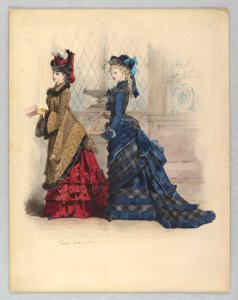 Two Women in Day Dresses MET DP819054