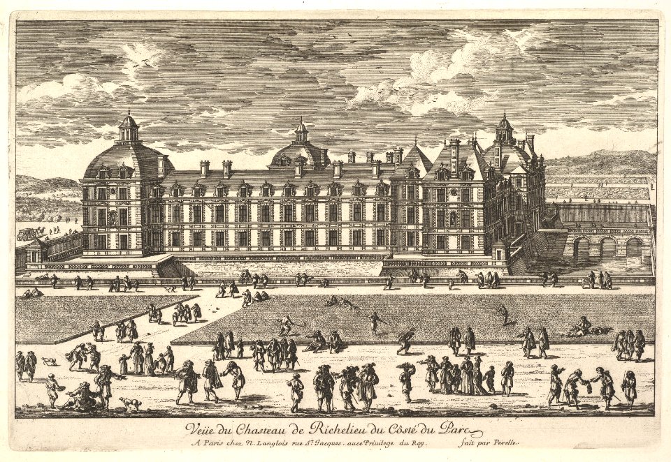 Veüe du Château de Richelieu du Côté du Parc MET DP829055
