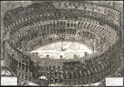 Veduta dell'Anfiteatro Flavio detto il Colosseo, from- 'Vedute di Roma' (Views of Rome) MET DP104275