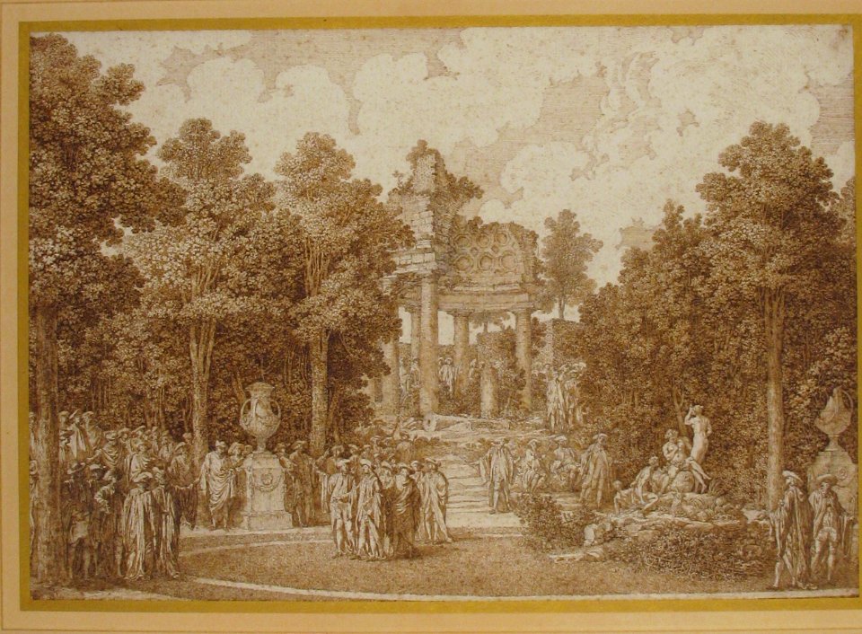 Veduta del Boschetto d'Arcadia dalla parte del Tempio MET 2008.42