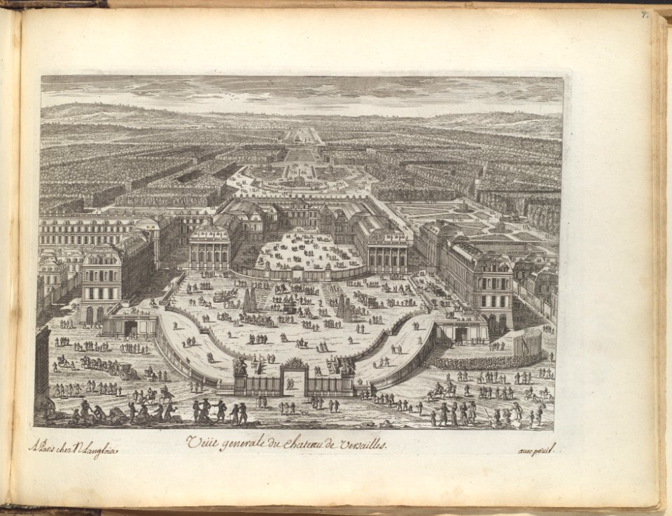 Veüe generale du chateau de Versailles MET DP109529