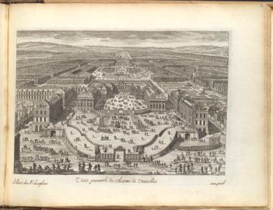 Veüe generale du chateau de Versailles MET DP109529