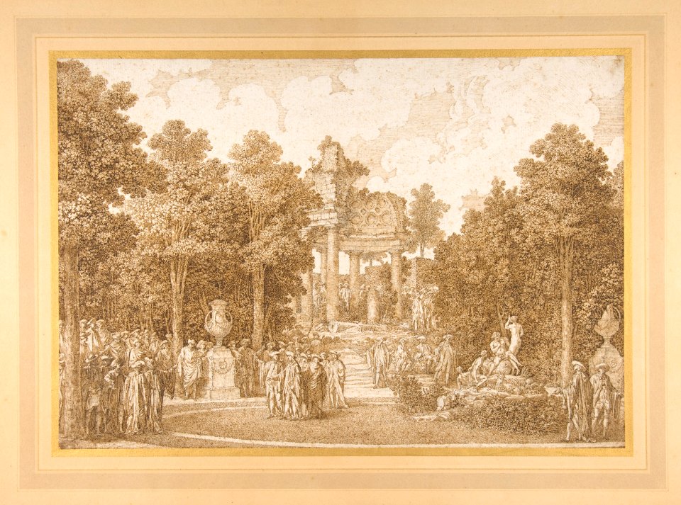 Veduta del Boschetto d'Arcadia dalla parte del Tempio MET DP812021