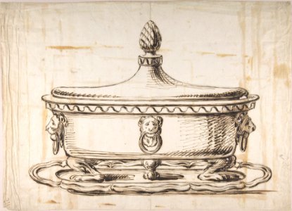 Tureen with Cover MET DP804084. Free illustration for personal and commercial use.