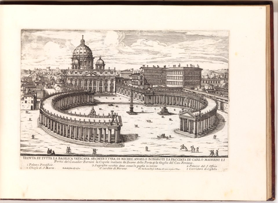 Veduta di Tutta la Basilica Vaticana (...) from- Il Nuovo Teatro delle Fabbriche, et Edificii, in Prospettiva di Rome Moderna (...) MET DP273752